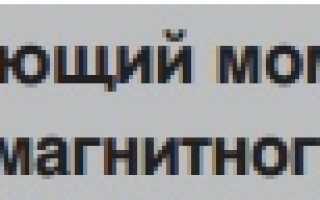 Что такое крутящий момент электродвигателя