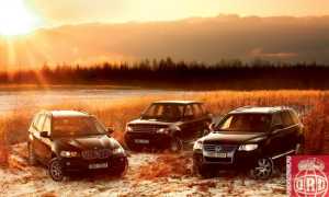 BMW X5 против Land Rover Discovery и Volkswagen Touareg