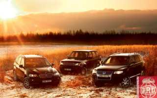 BMW X5 против Land Rover Discovery и Volkswagen Touareg